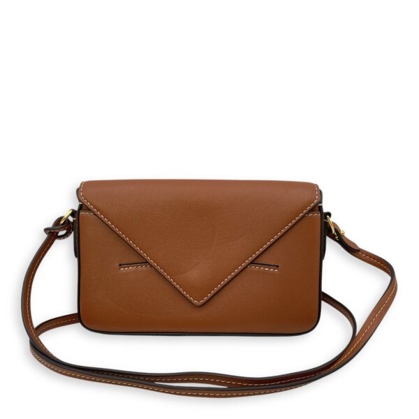 Mini Brown Crossbody Bag , Gold hardware - Image 9