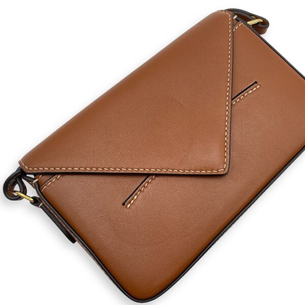 Mini Brown Crossbody Bag , Gold hardware - Image 8