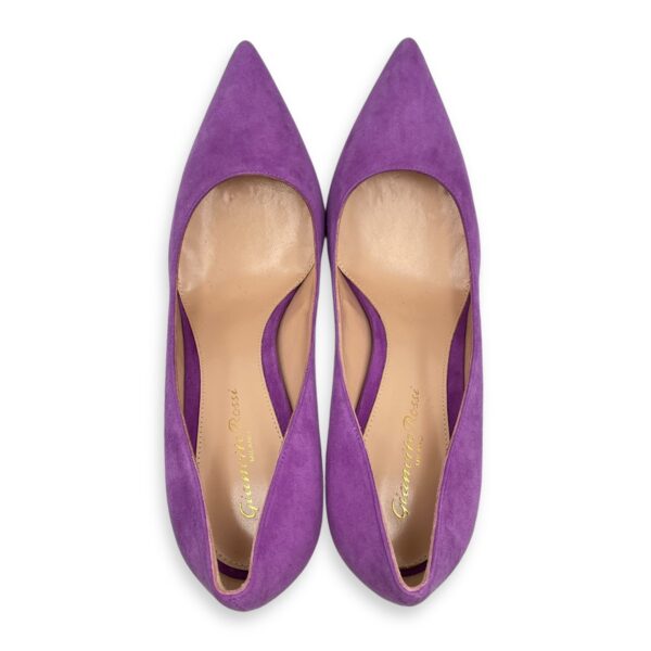 Suede 37.5 Purple Pumps - Image 4