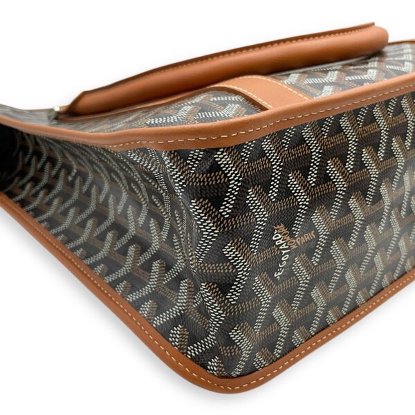 Goyardine Bourgogne Brown Tote Bag in Canvas, Silver hardware - Image 8