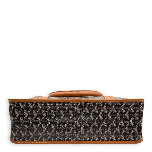 Goyardine Bourgogne Brown Tote Bag in Canvas, Silver hardware - Image 6