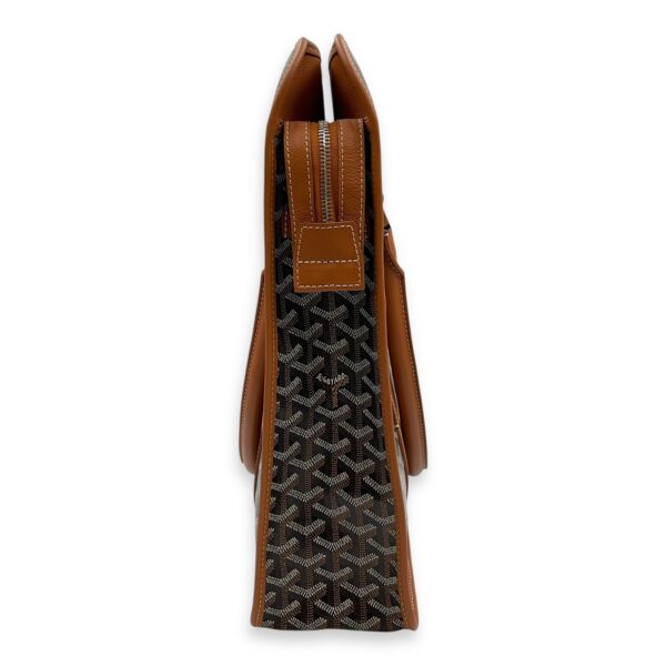 Goyardine Bourgogne Brown Tote Bag in Canvas, Silver hardware - Image 5