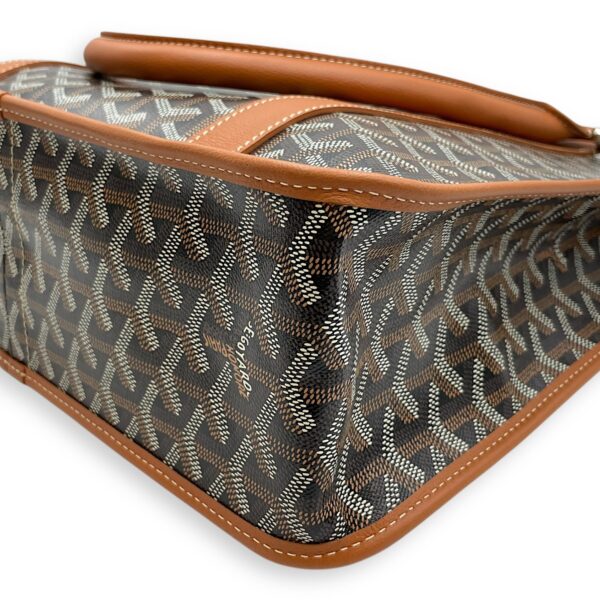 Goyardine Bourgogne Brown Tote Bag in Canvas, Silver hardware - Image 9