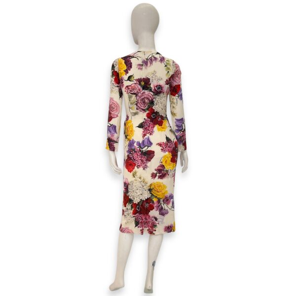 Floral Long Dress 40 White Ready-To-Wear in Silk - Image 3
