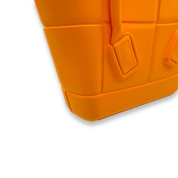 Arco Small Orange Top Handle Bag in Rubber - Image 11