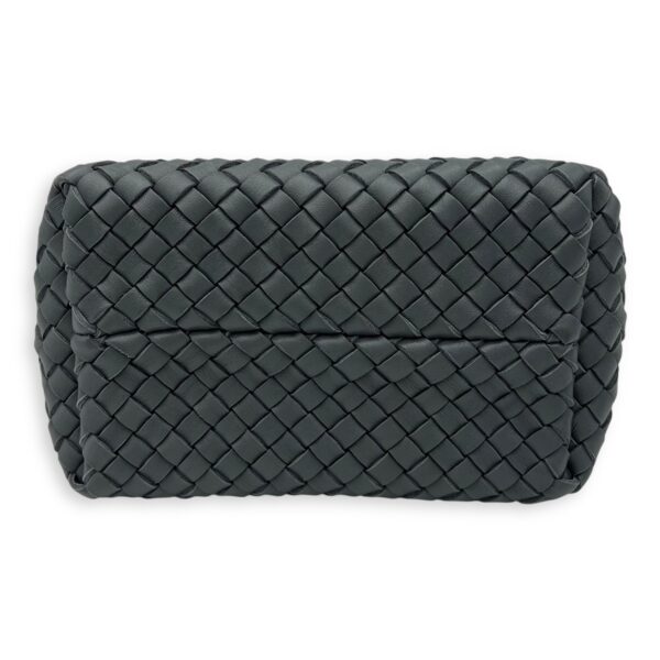 Cabat Top Handle Bag Grey in Lambskin, Silver hardware - Image 6