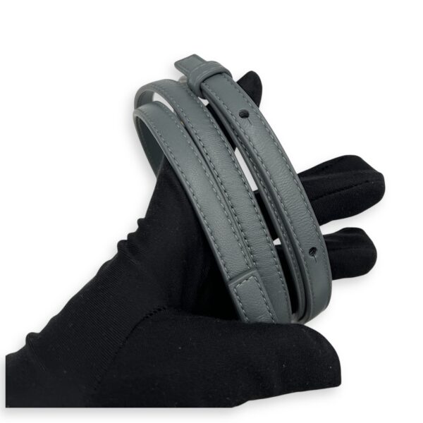 Cabat Top Handle Bag Grey in Lambskin, Silver hardware - Image 10