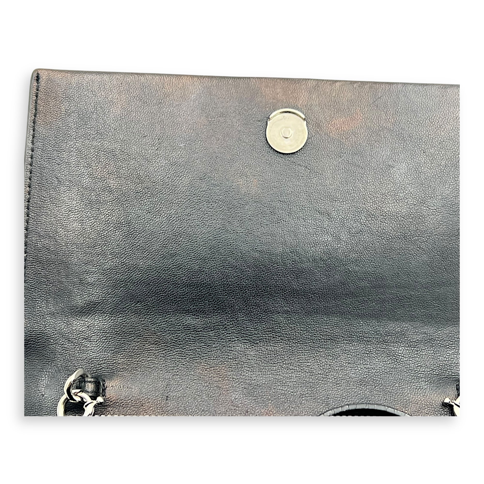 Kate Tassel Black Crossbody Bag in Calfskin, Silver hardware - Image 9