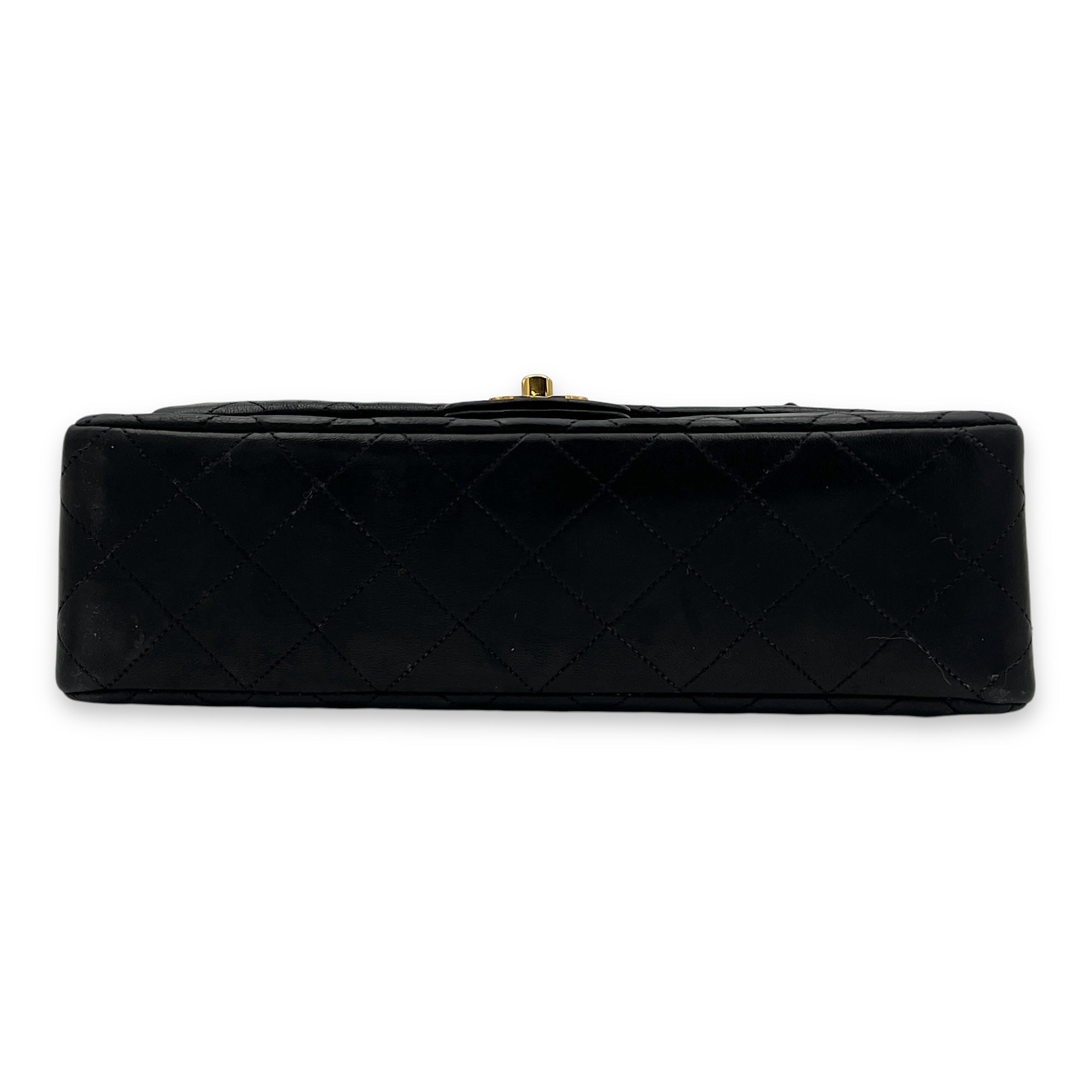 Classic Shoulder Bag Medium Black in Lambskin, Gold hardware - Image 6
