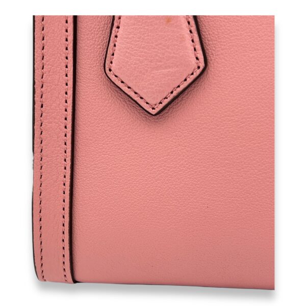 Bamboo Diana Mini Pink Top Handle Bag in Calfskin, Gold hardware - Image 8
