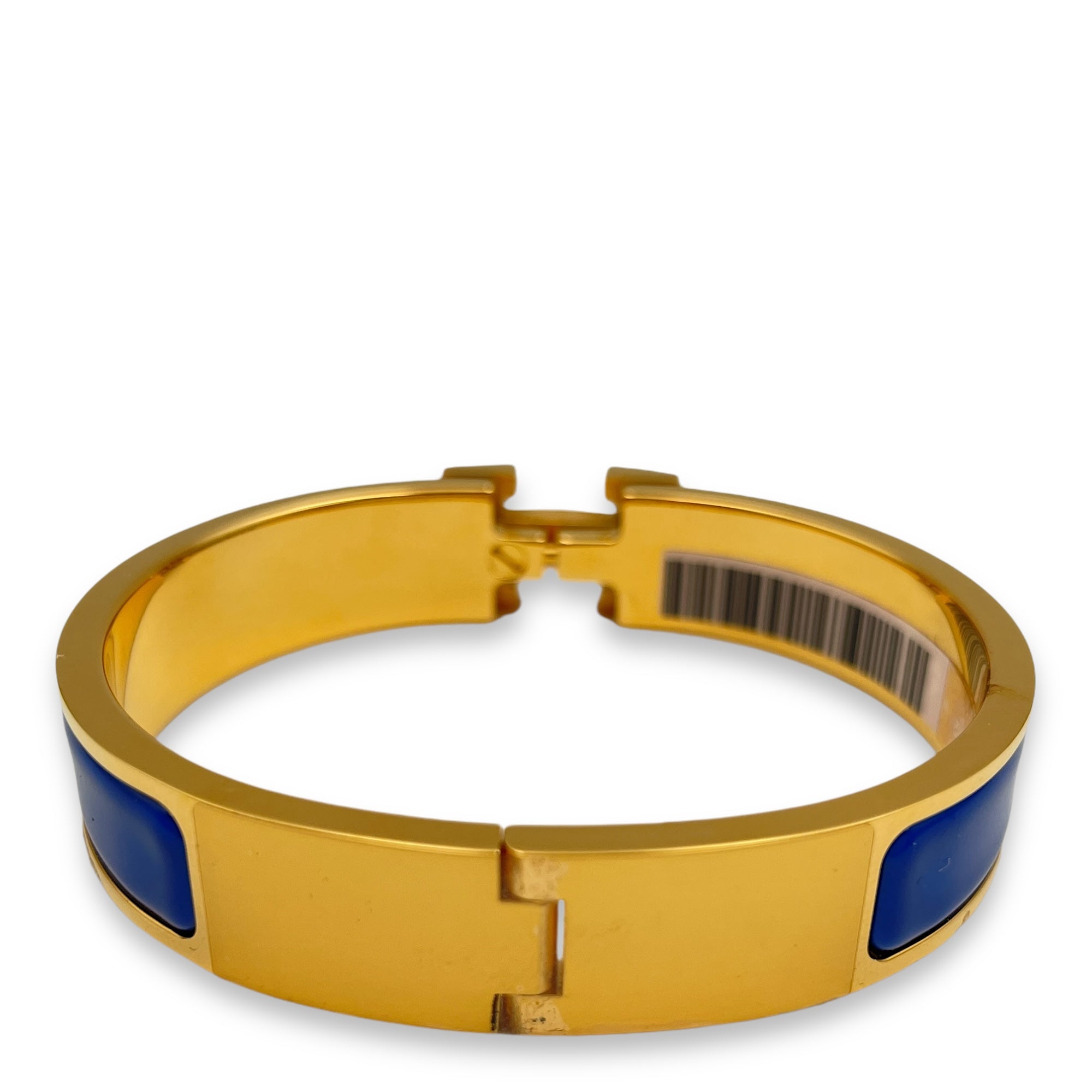 Clic H Blue Drapeau Bracelet, Gold hardware - Image 4