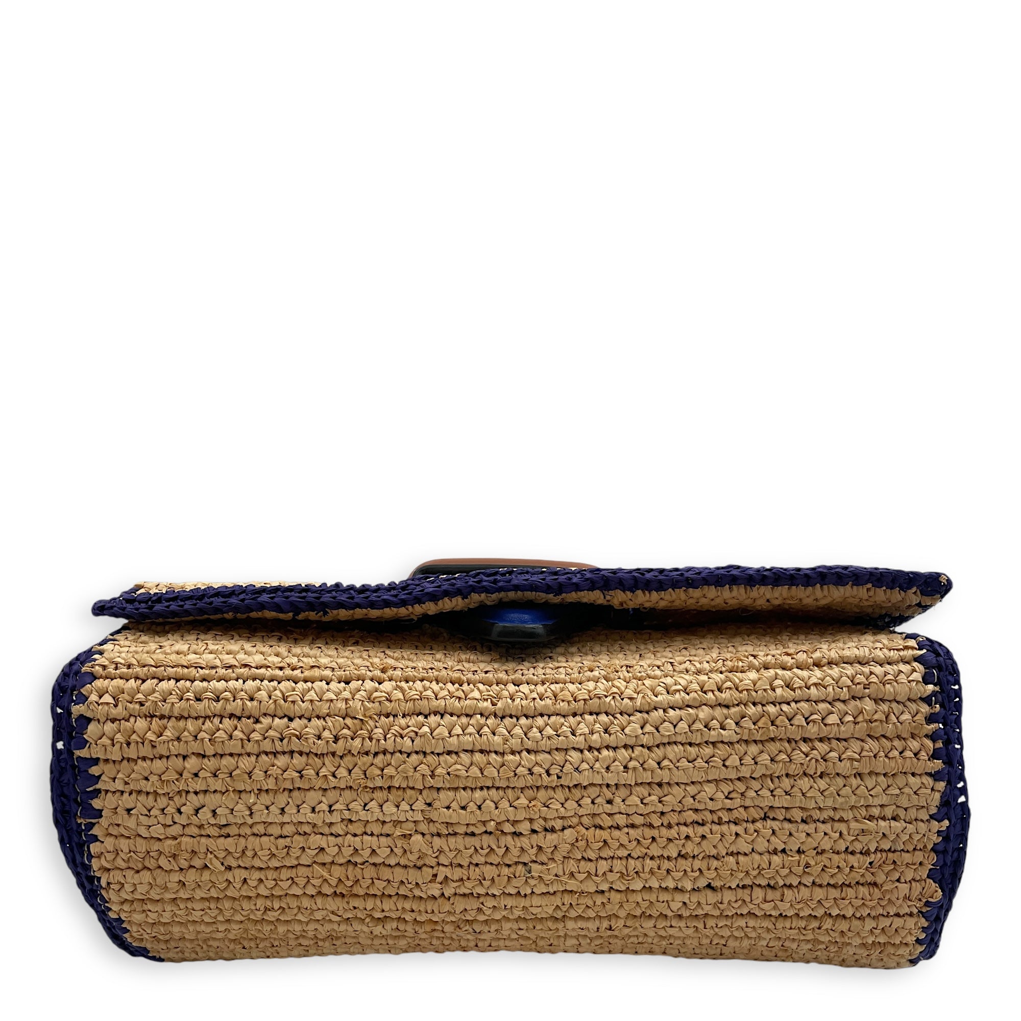 Barcelona Flap 24x15x10cm Beige, blue, purple, brown Crossbody Bag in Calfskin, Silver hardware - Image 6