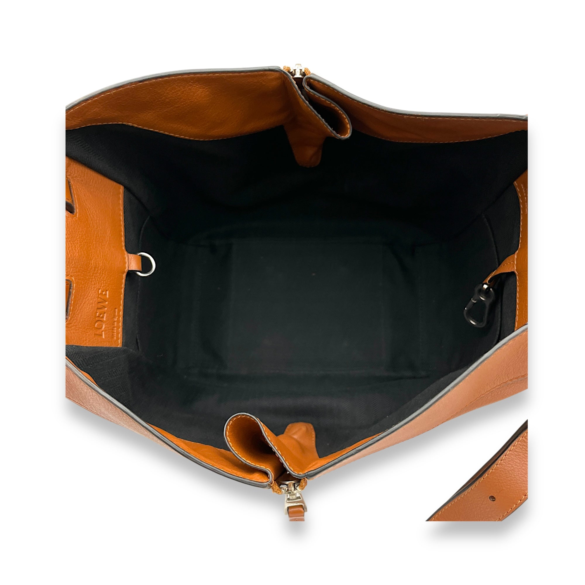 Hammock Small Brown Top Handle Bag in Calfskin, Silver hardware - Image 10