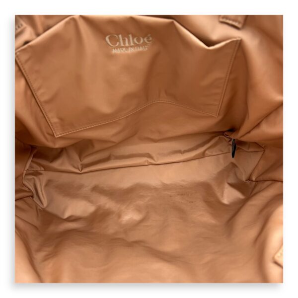 Woody Tote Bag Orange in Nylon - Image 7