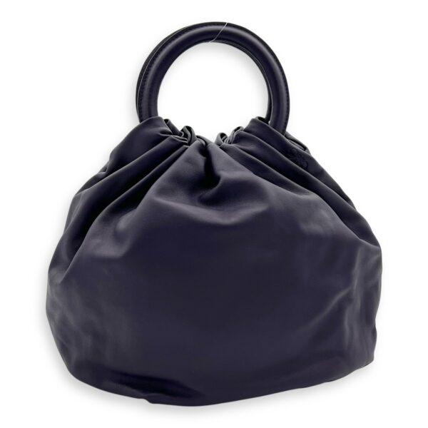 Bounce Top Handle Bag Purple in Calfskin, Silver hardware