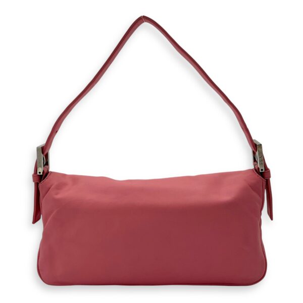 Baguette Shoulder Bag Pink in Calfskin, Silver hardware - Image 3