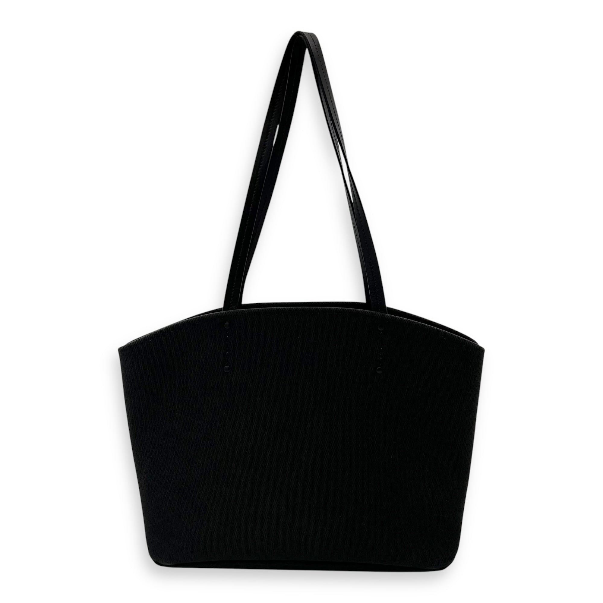 Canapa Tote Bag Black in Canvas - Image 3