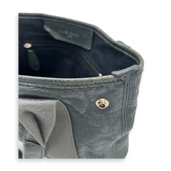 Cabas XS Grey Tote Bag in Calfskin, Silver hardware - Image 15