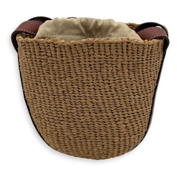 x Mifuko Crossbody Bag Brown in Raffia, Diamond hardware - Image 3