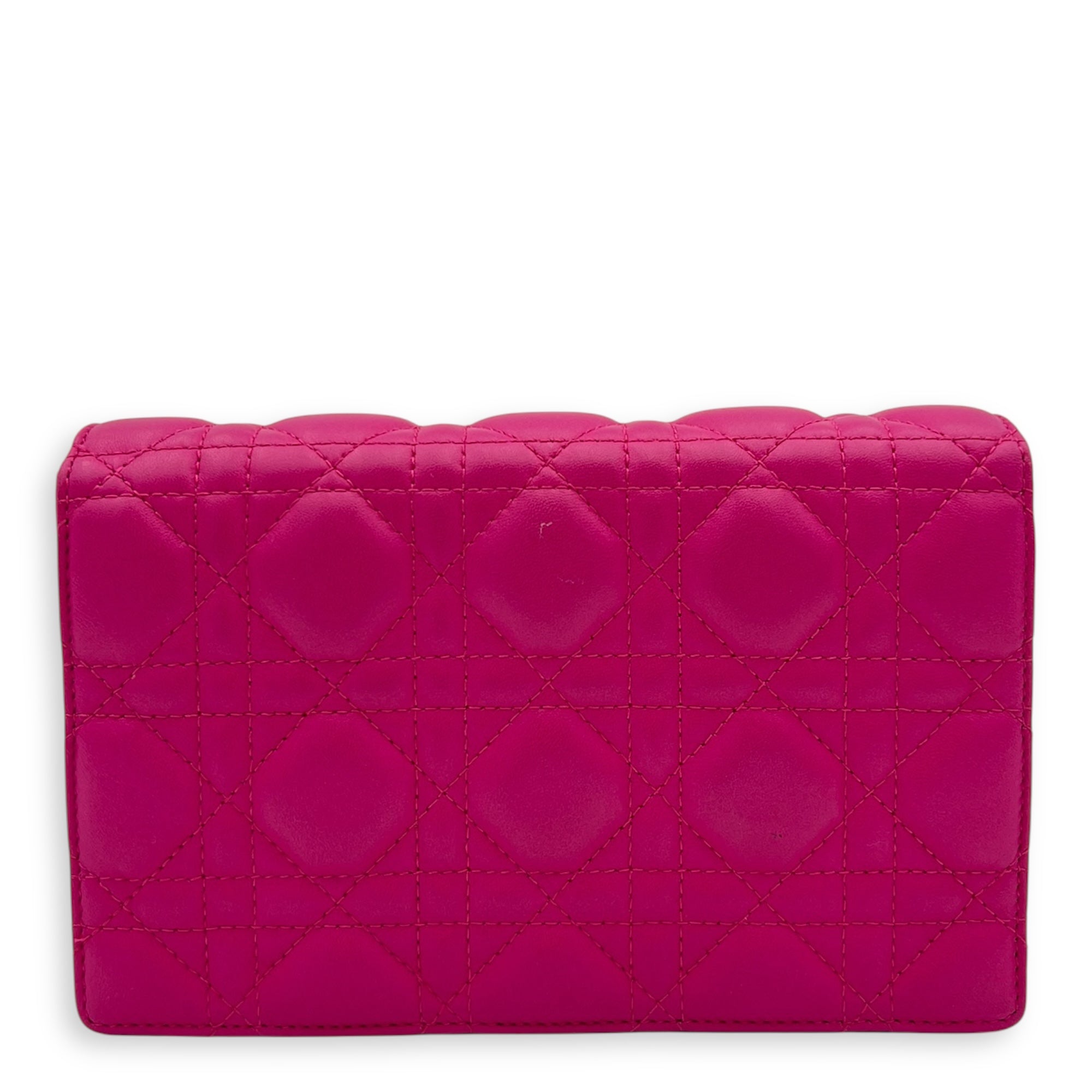 DiorAddict Shoulder Bag Pink in Lambskin, Gold hardware - Image 3