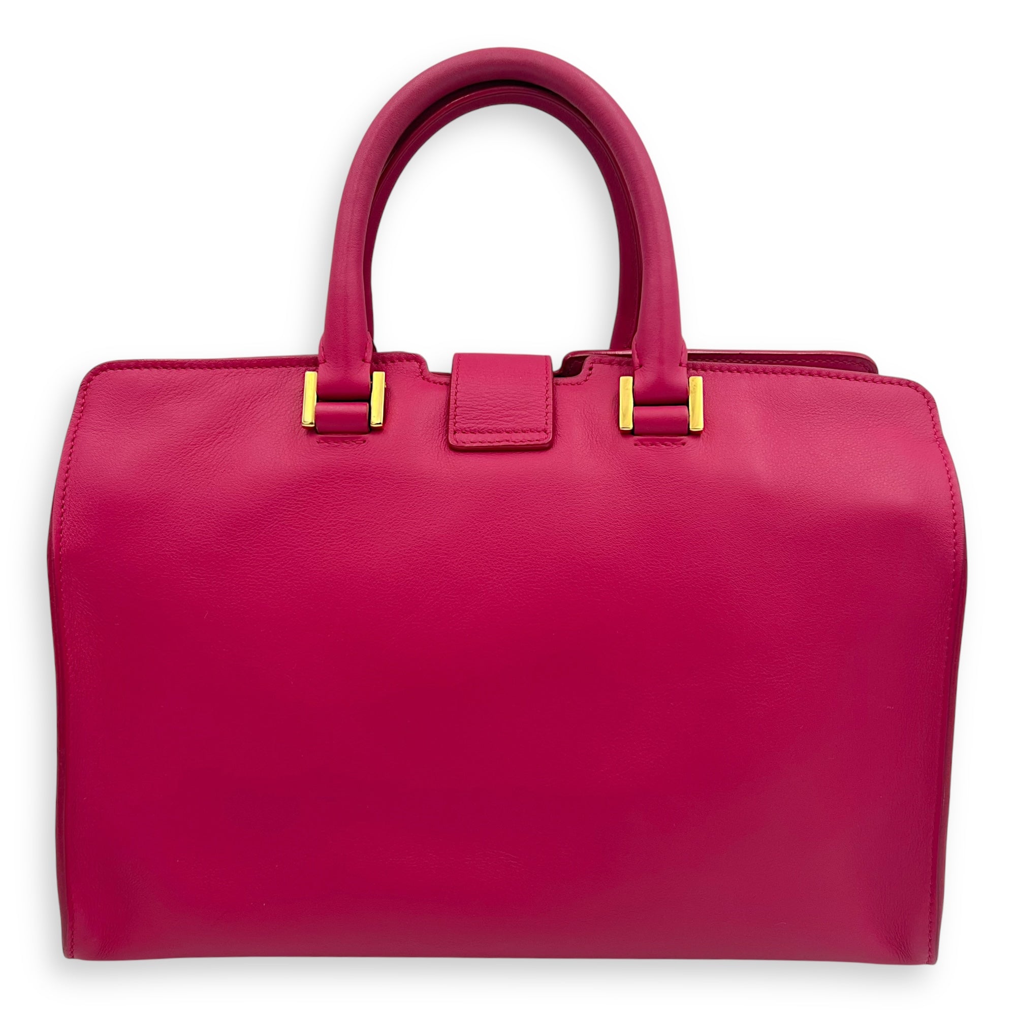 Chyc Top Handle Bag Pink in Calfskin, Gold hardware - Image 3