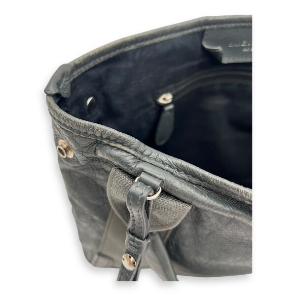 Cabas XS Grey Tote Bag in Calfskin, Silver hardware - Image 14