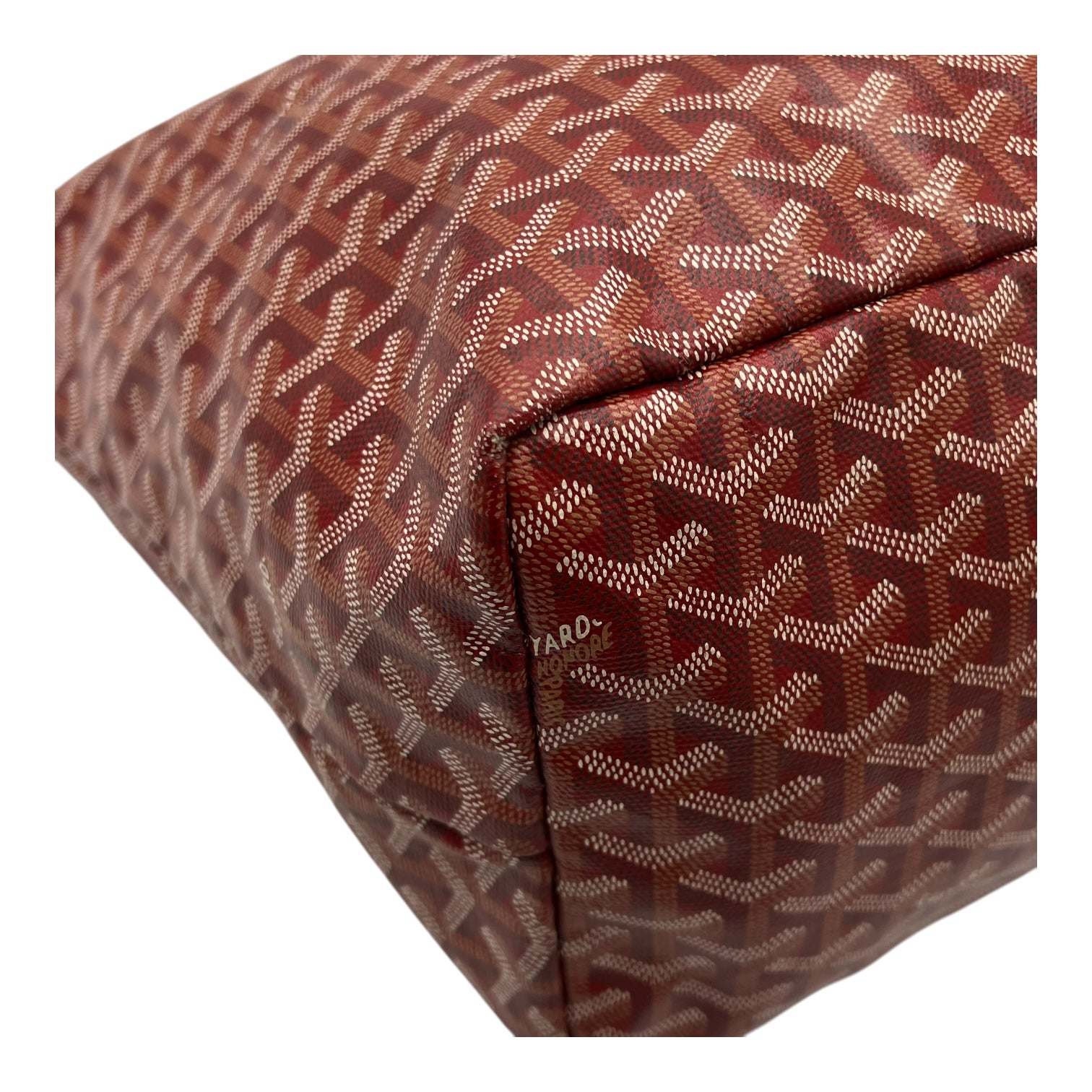 Saint Louis GM Red Tote Bag in Coated Canvas, Silver hardware - Image 10