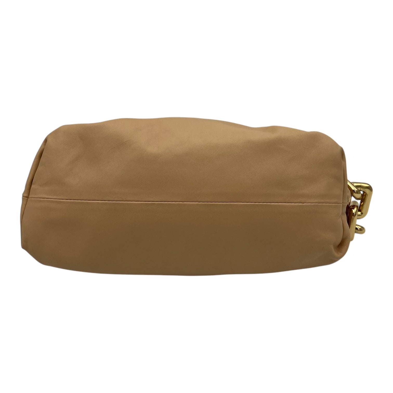 Chain Pouch Shoulder Bag Beige in Lambskin, Gold hardware - Image 6