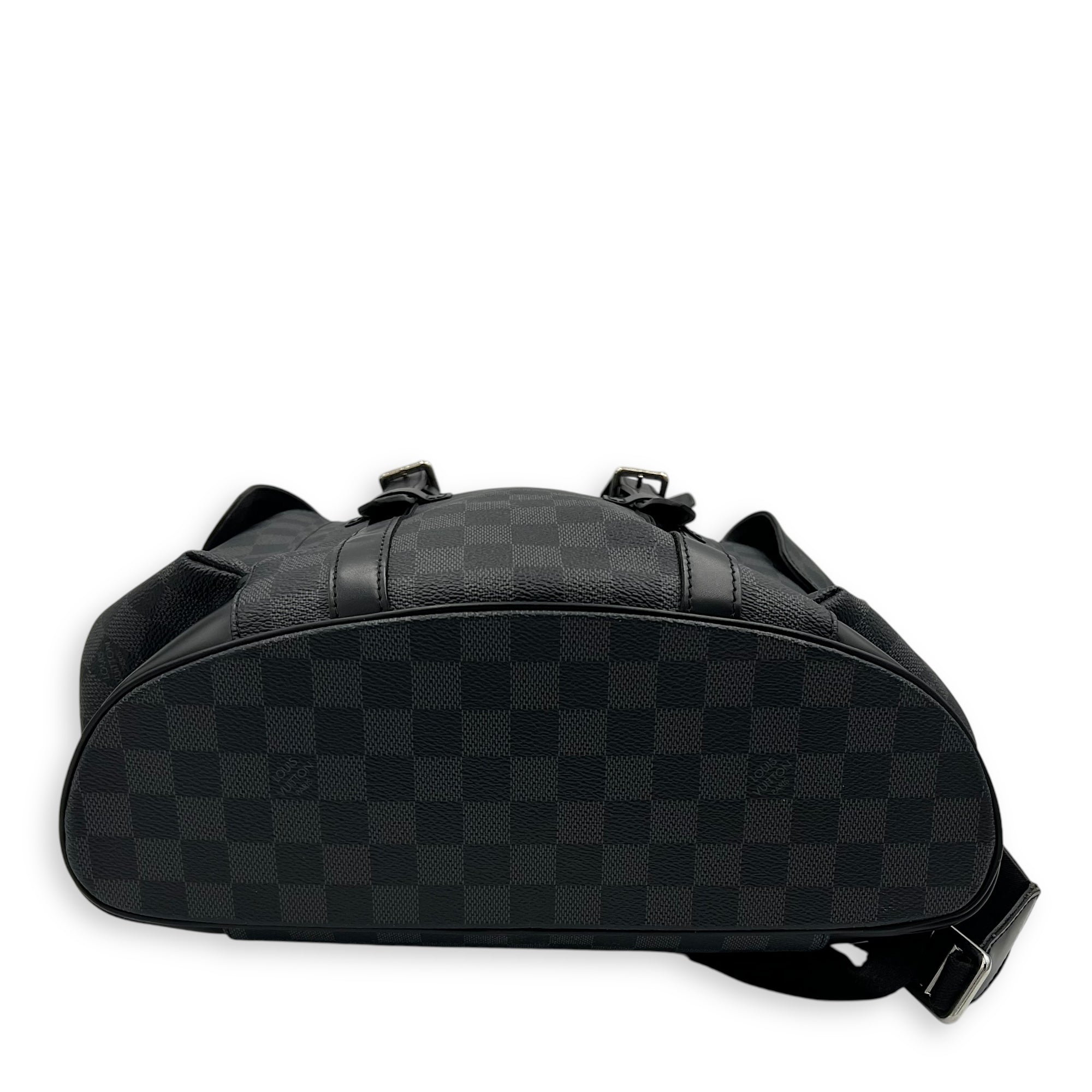 Christopher Backpack Graphite in Coated Canvas, Silver hardware - Image 6