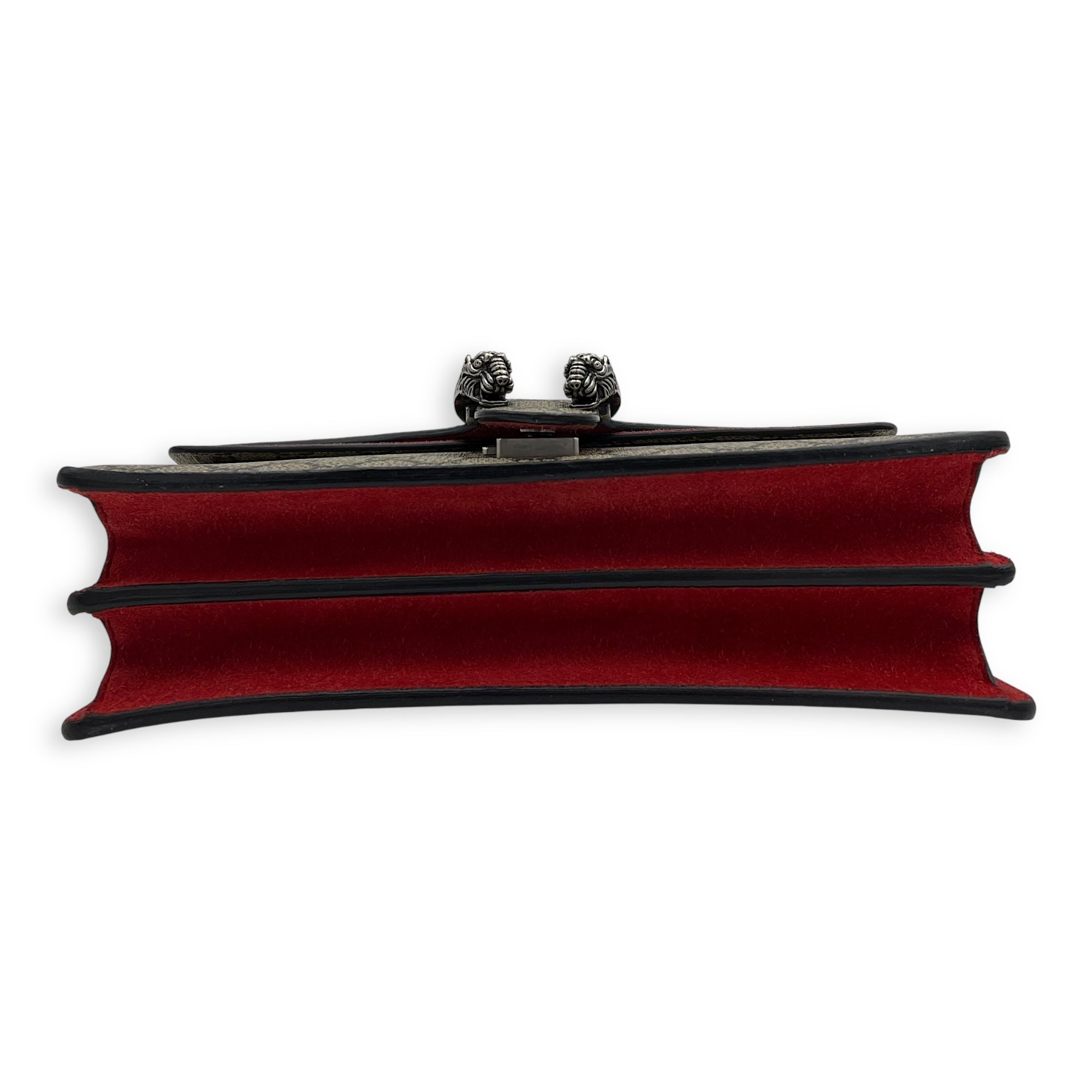 Dionysus Small Brown Shoulder Bag in Coated Canvas, Ruthenium hardware - Image 6