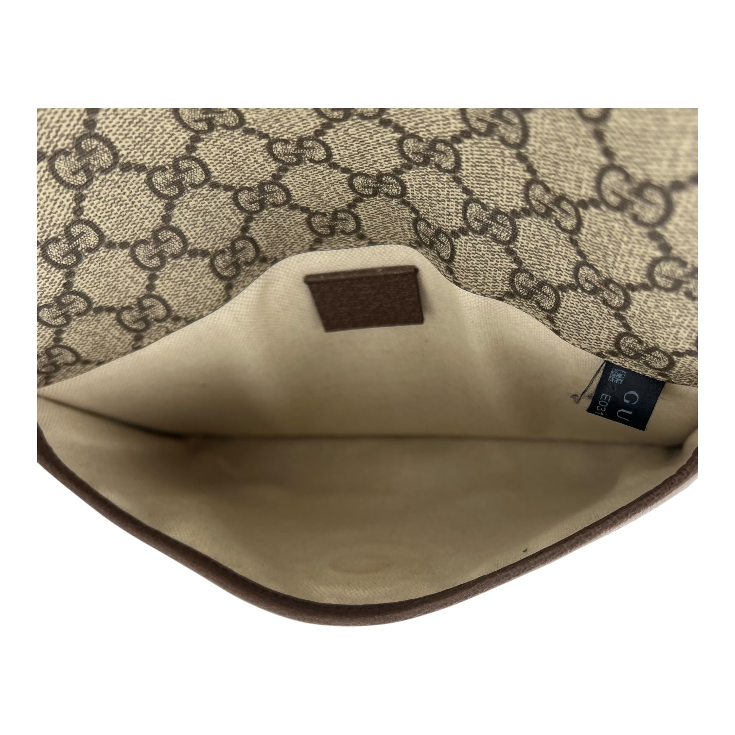 Ophidia Belt Bag Grey in Coated Canvas, Gold hardware - Image 7