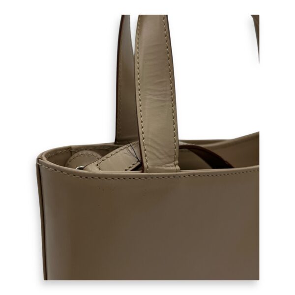 Gancini Silver Top Handle Bag in Calfskin, Silver hardware - Image 11