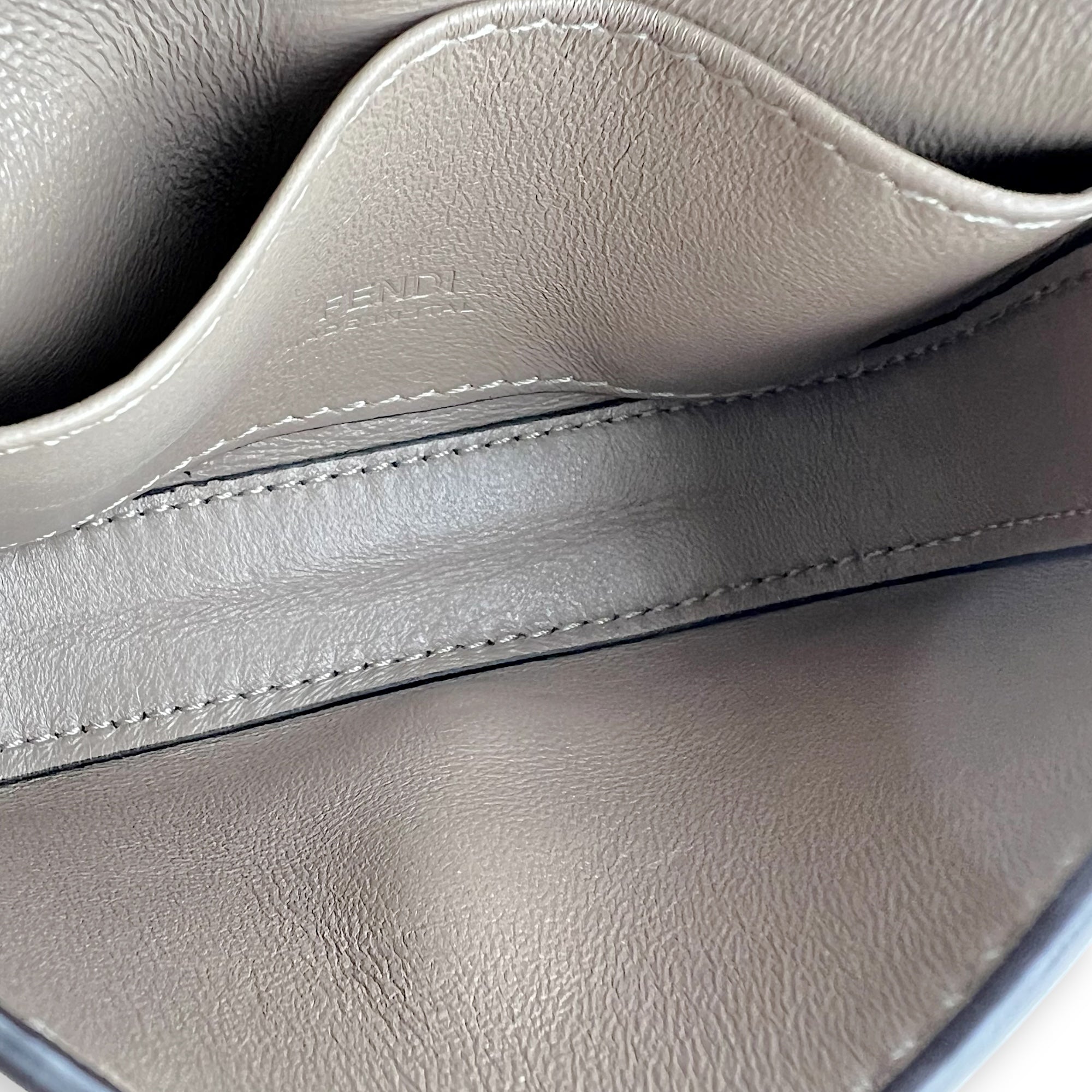 Baguette Nano Brown Crossbody Bag in Suede Leather, Gold hardware - Image 7