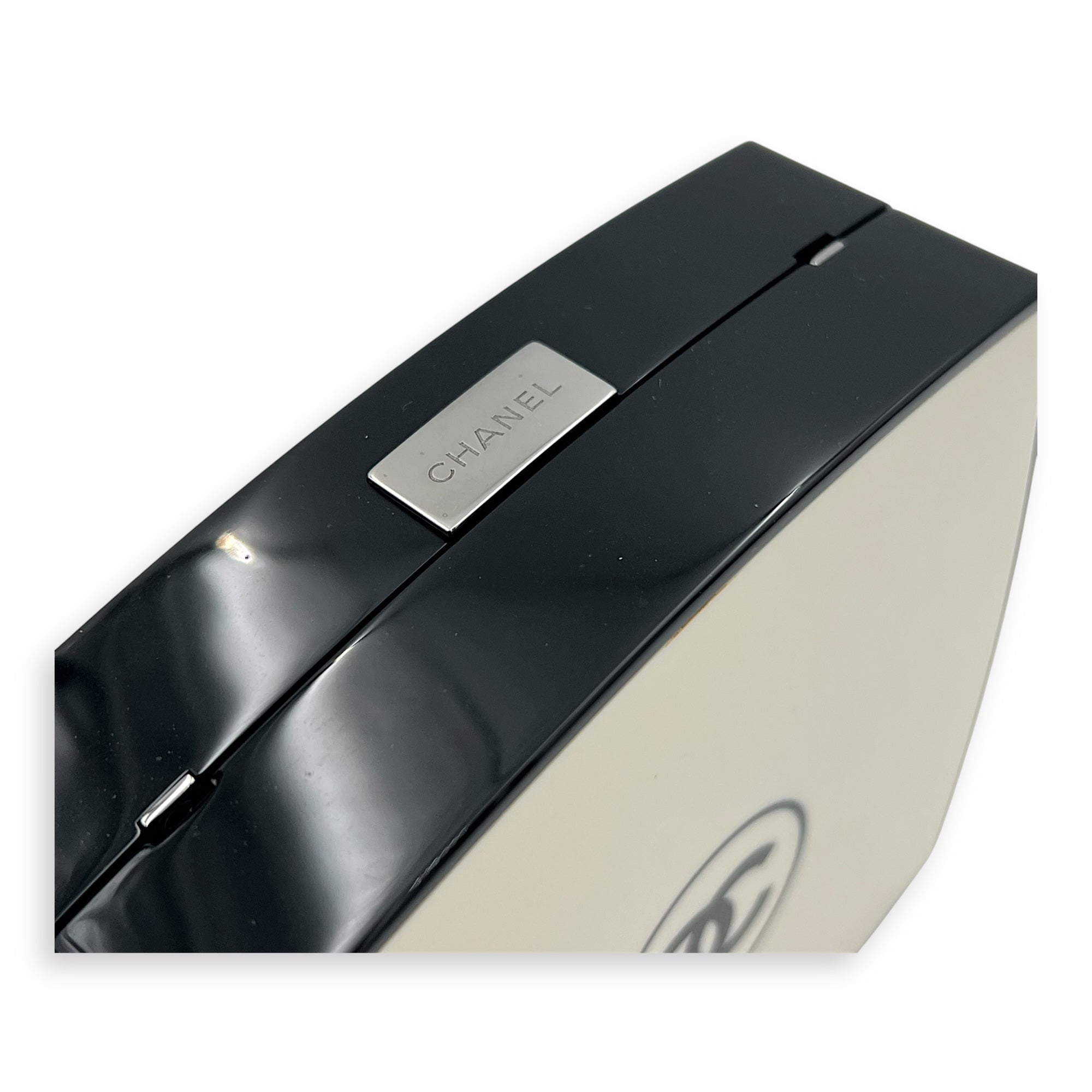 Compact Minaudieure Beige Crossbody Bag in, Silver hardware - Image 7