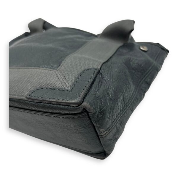 Cabas XS Grey Tote Bag in Calfskin, Silver hardware - Image 11