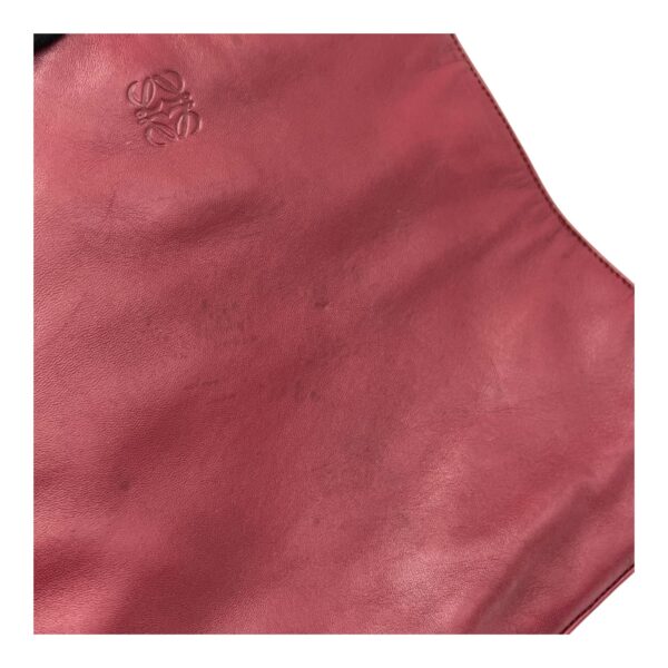 Anagram Tote Bag Red in Lambskin, Gold hardware - Image 8