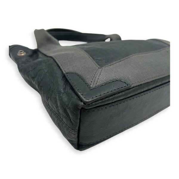 Cabas XS Grey Tote Bag in Calfskin, Silver hardware - Image 10