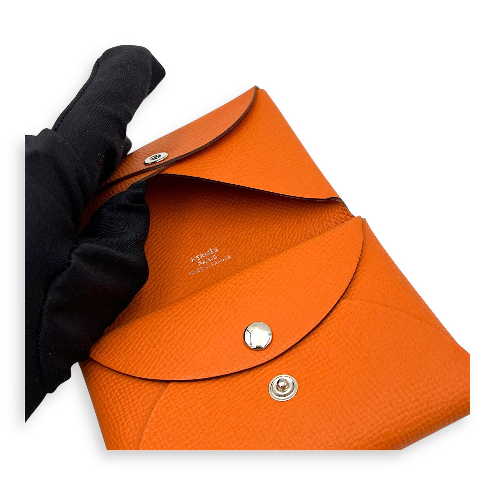Calvi Duo Orange in Calfskin - Image 9