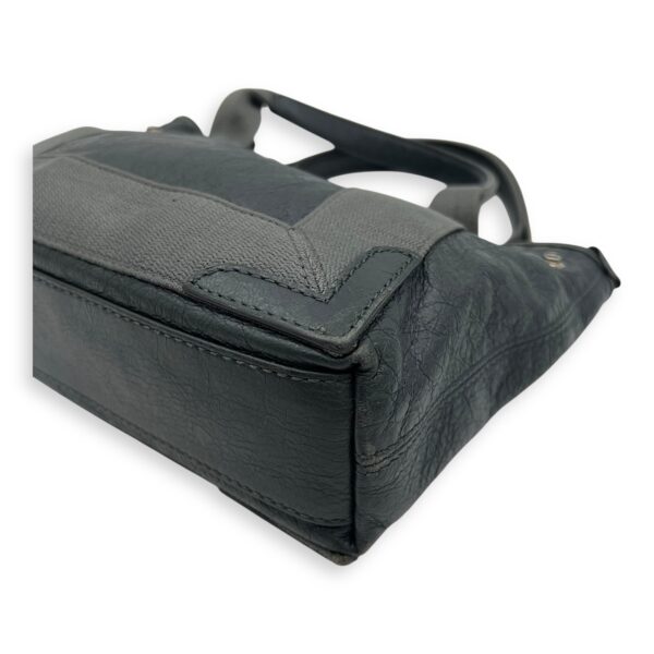 Cabas XS Grey Tote Bag in Calfskin, Silver hardware - Image 9