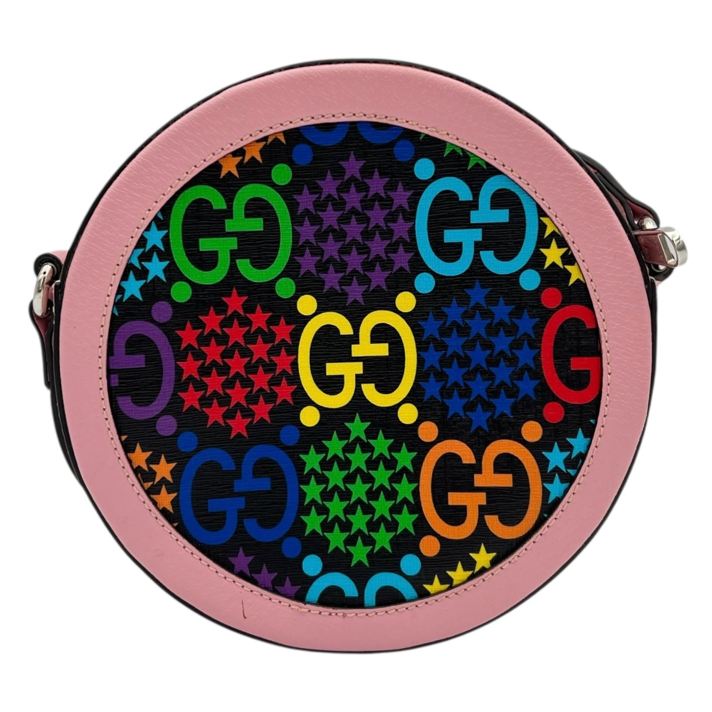 Psychedelic Crossbody Bag Multi-colour in Coated Canvas, Silver hardware - Image 3