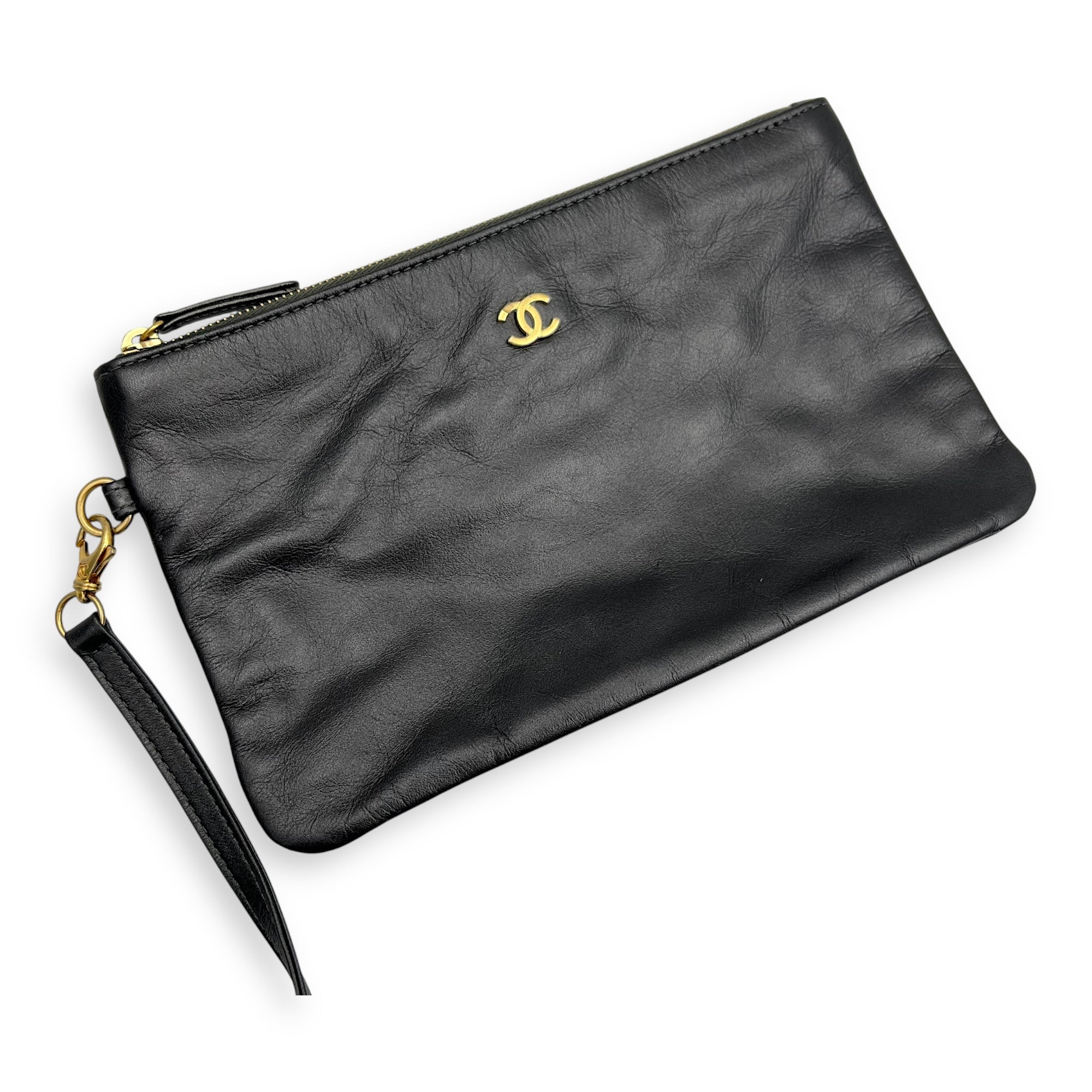 22 Tote Small Grey Tote Bag in Calfskin, Gold hardware - Image 8