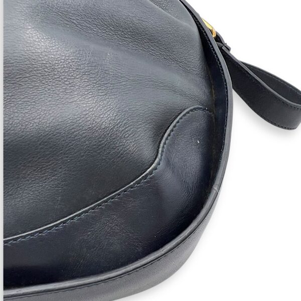 Bamboo Shoulder Bag Blue in Calfskin - Image 11