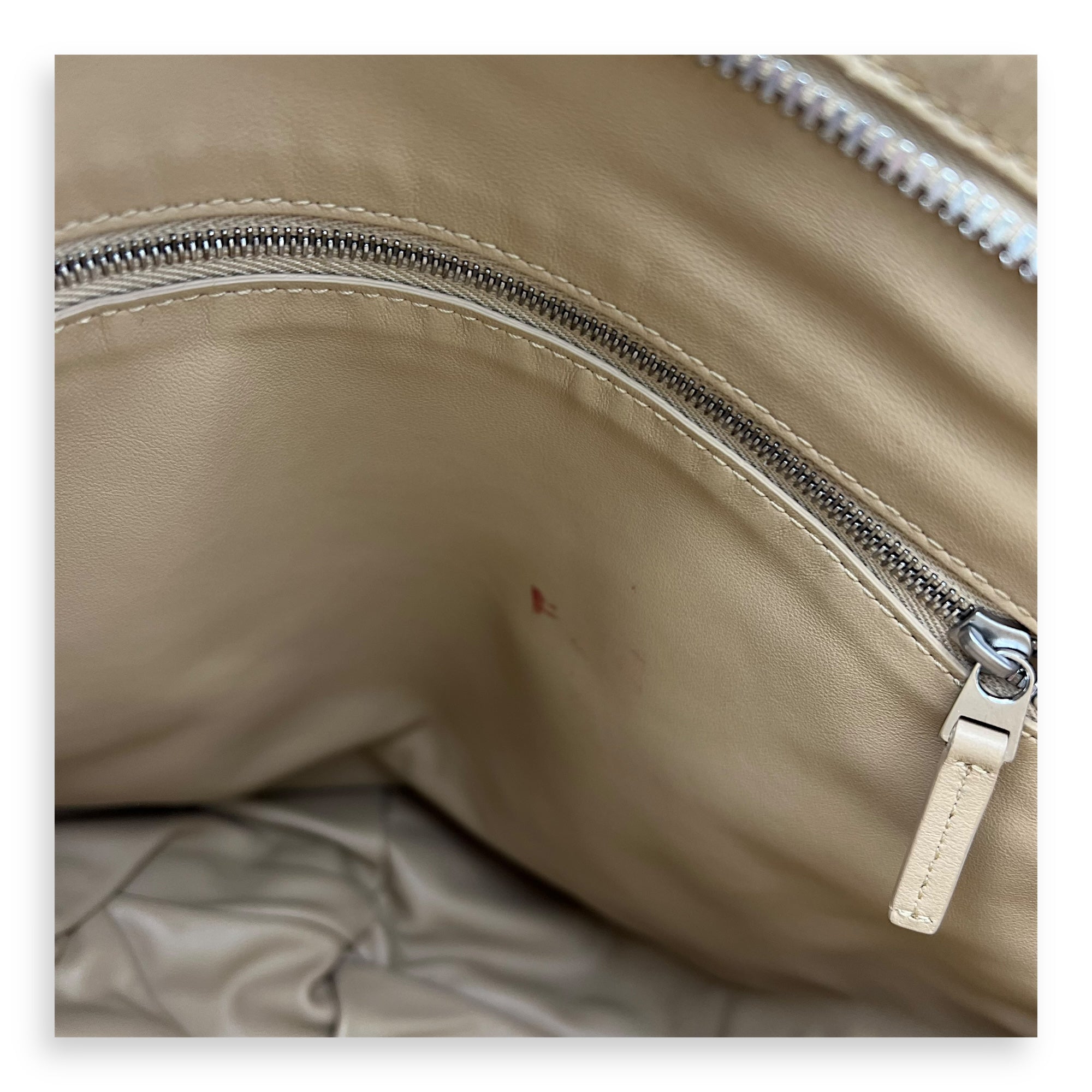 Twist Brown Top Handle Bag in Mixed Material, Silver hardware - Image 8