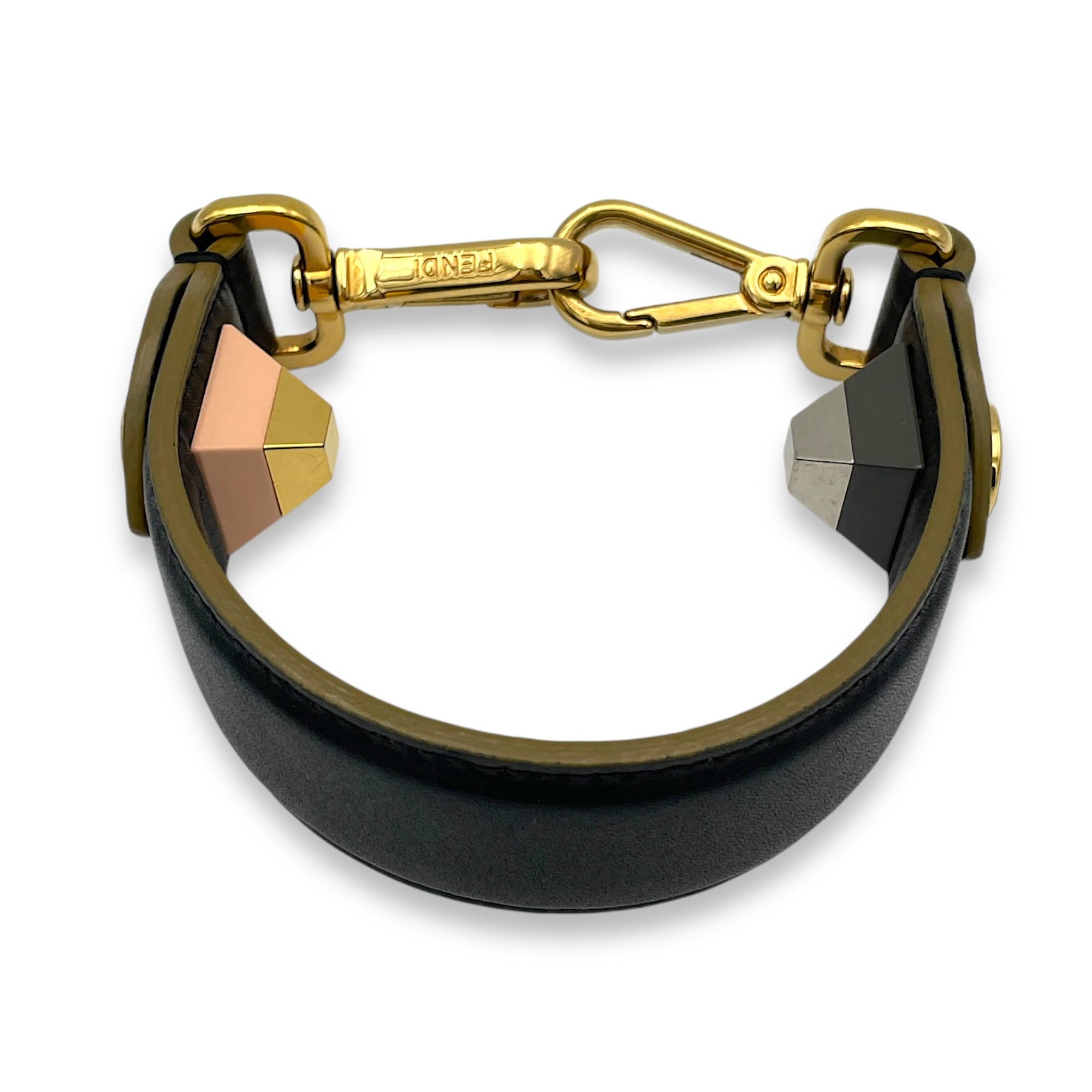 Kan I Shoulder Bag Black in Calfskin, Gold hardware - Image 13