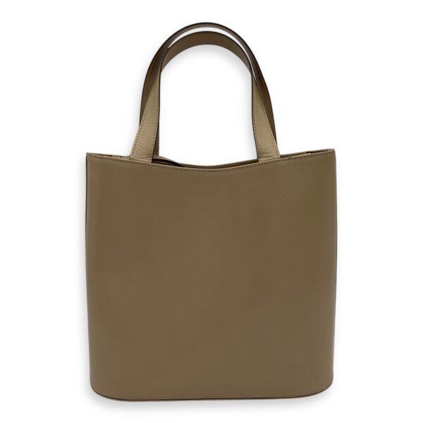 Gancini Silver Top Handle Bag in Calfskin, Silver hardware - Image 3