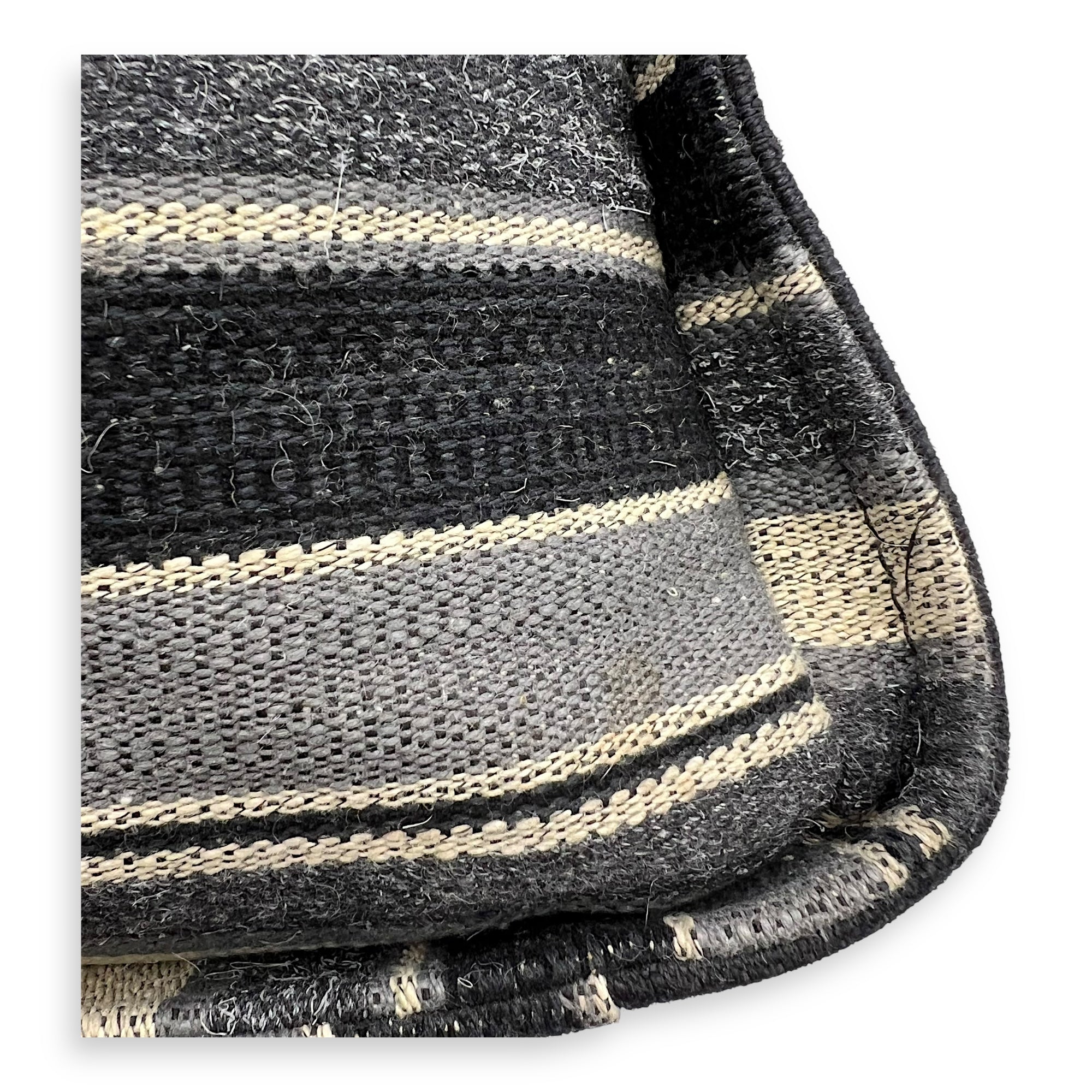 Deauville Tote Bag Black in Canvas, Silver hardware - Image 11