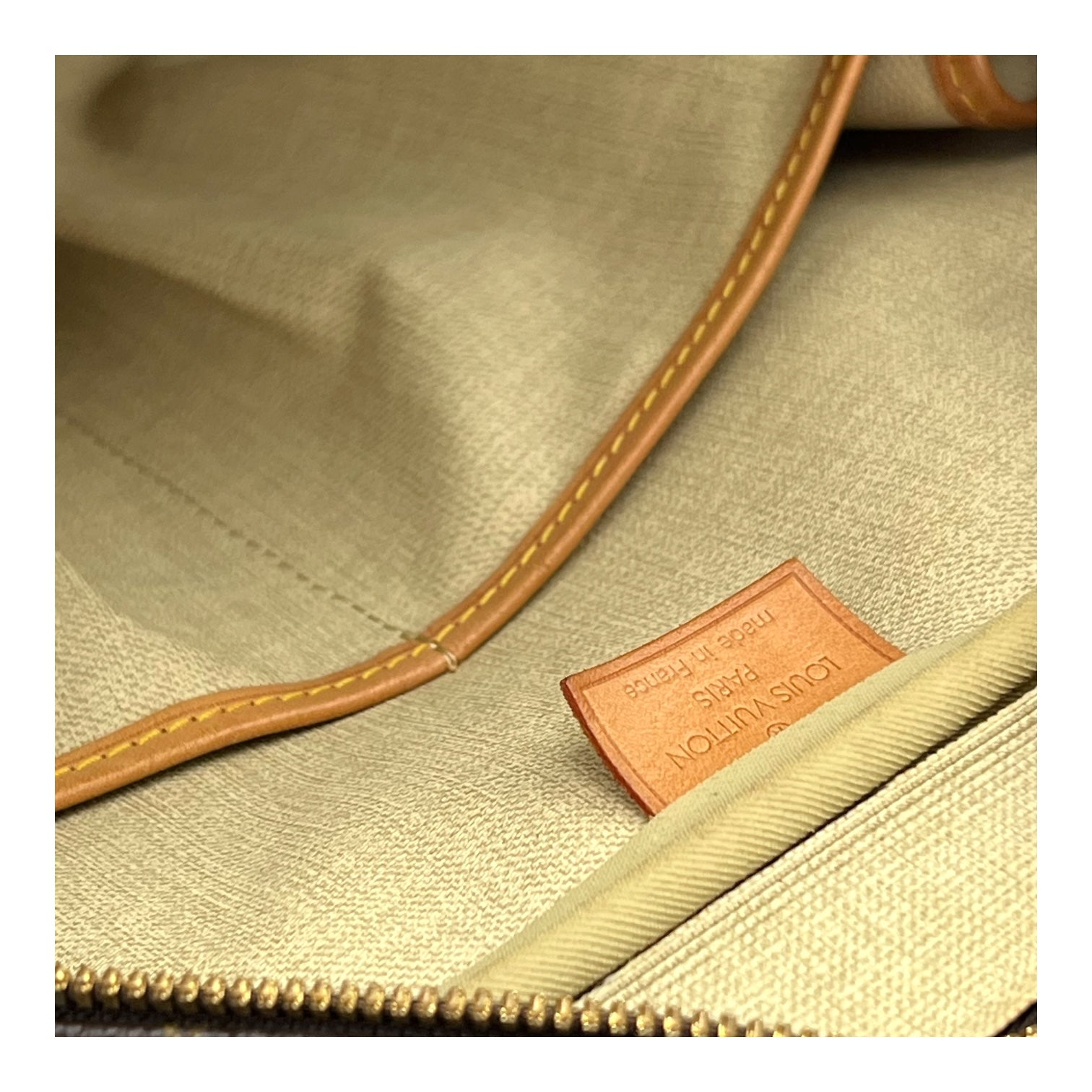 Deauville Top Handle Bag Brown in Monogram Coated Canvas, Gold hardware - Image 16