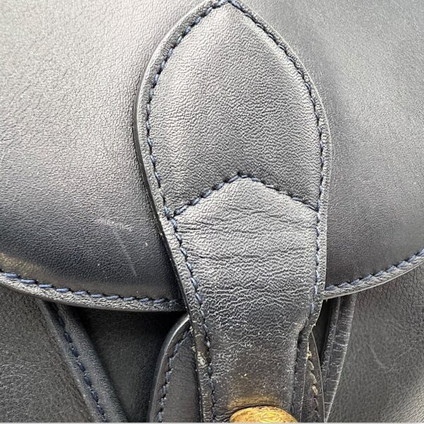 Bamboo Shoulder Bag Blue in Calfskin - Image 17