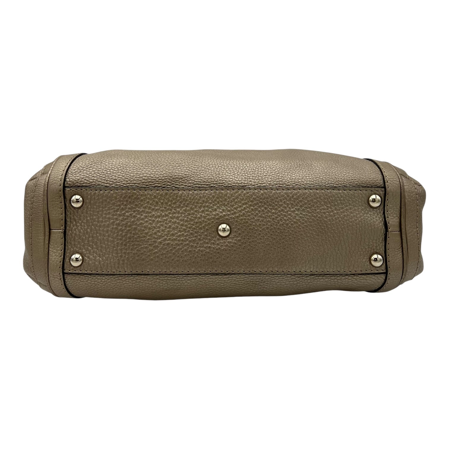 Twist Shoulder Bag Gold in Calfskin, Gold hardware - Image 6