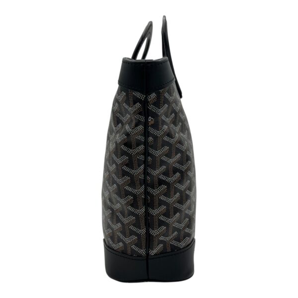 Beluga PM Black Top Handle Bag in Coated Canvas, Silver hardware - Image 4